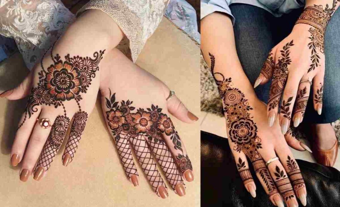 Modern Mehndi Stylish Back Hand Mehndi Design