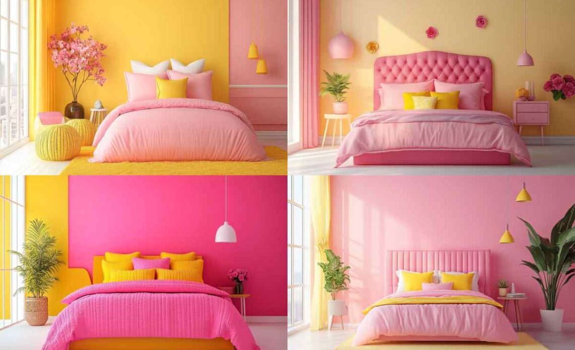 Beautiful Pink Colour Combinations for Stunning Bedroom Walls