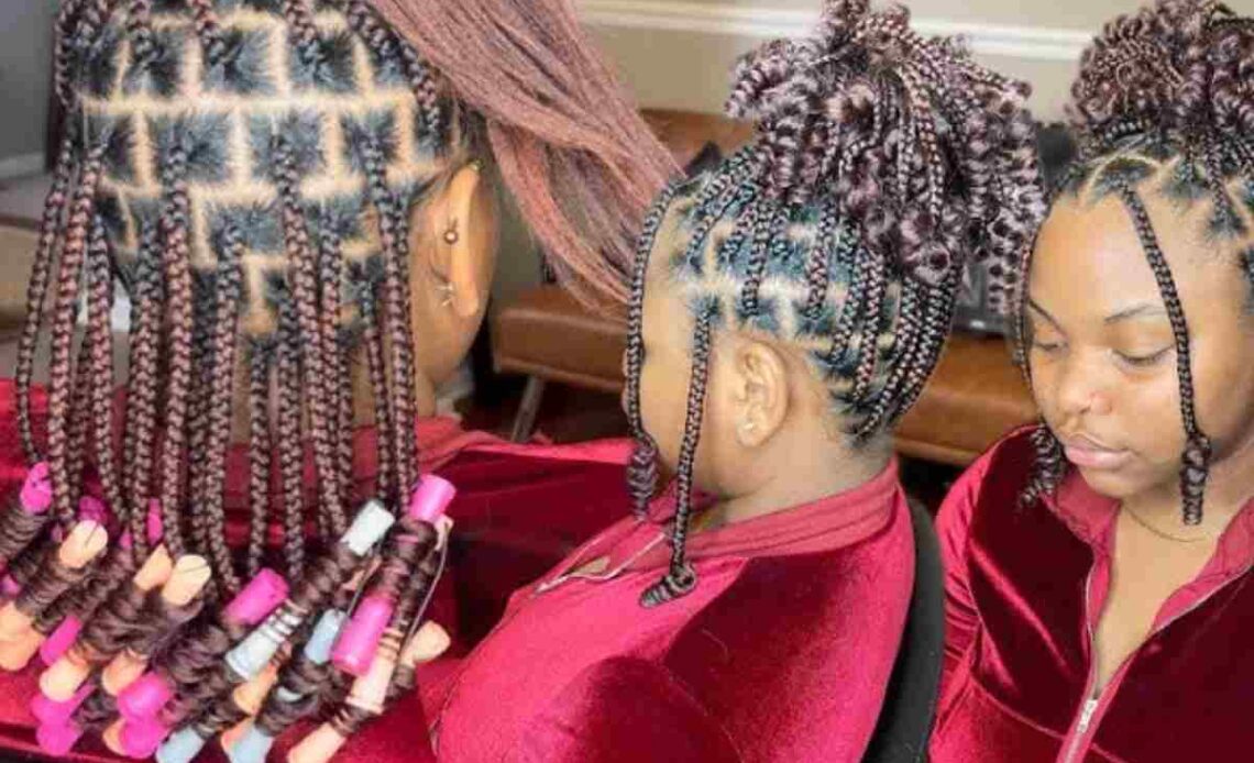 Knotless Braids With Curls At The End (1)