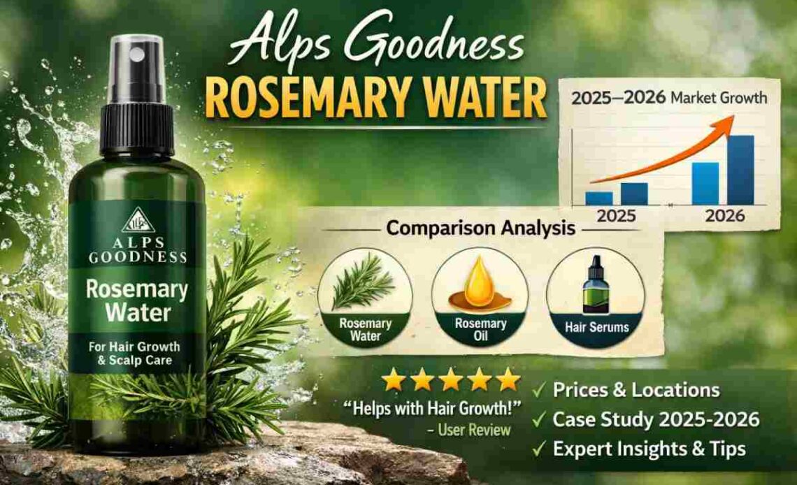 alps goodness rosemary water