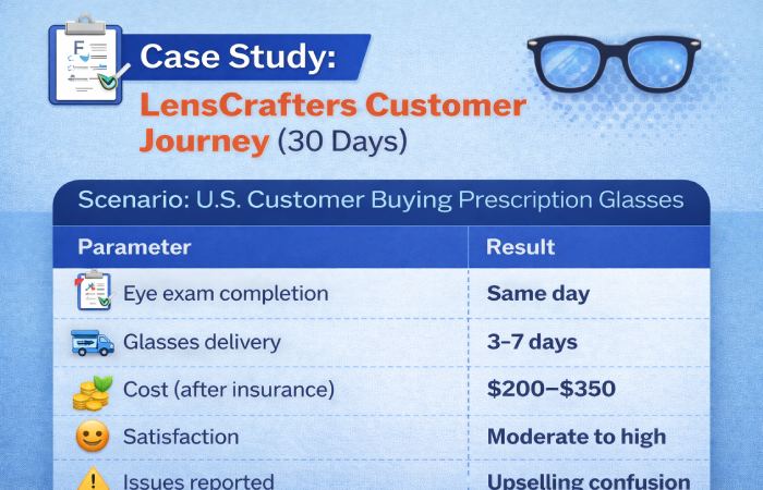 LensCrafters Customer Journey