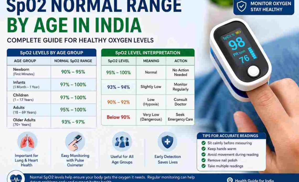 spo2 normal range by age