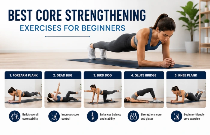 best core strengthening exercises for beginners