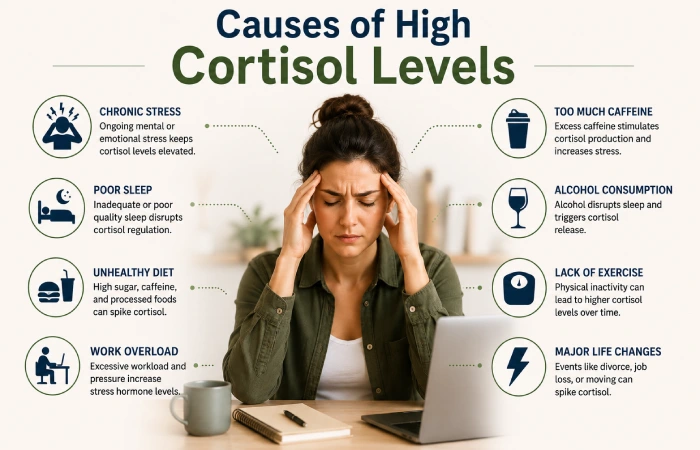 causes of high cortisol levels