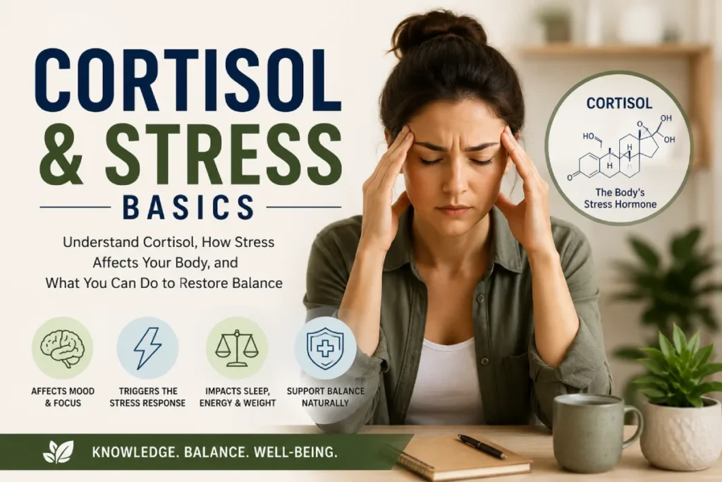 Cortisol & Stress Basics: Symptoms, Causes, and Hormone Effects