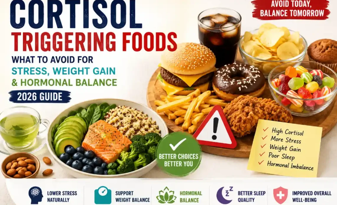 cortisol triggering foods