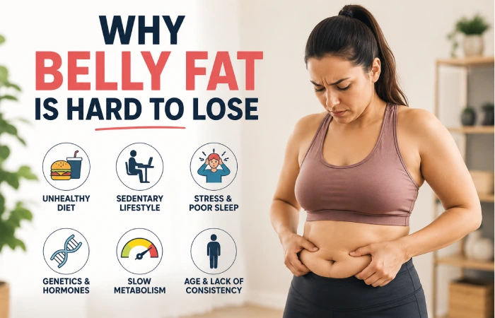 why belly fat is hard to lose