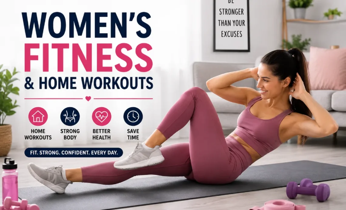 women's fitness at home studio