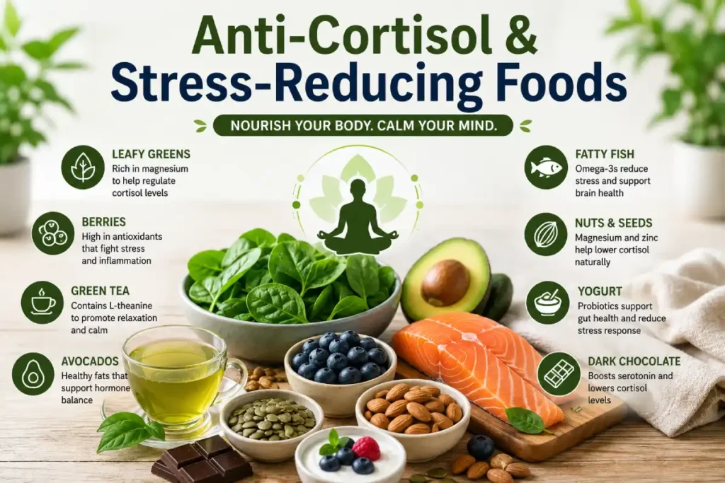 Anti-Cortisol & Stress-Reducing Foods: The Complete Guide