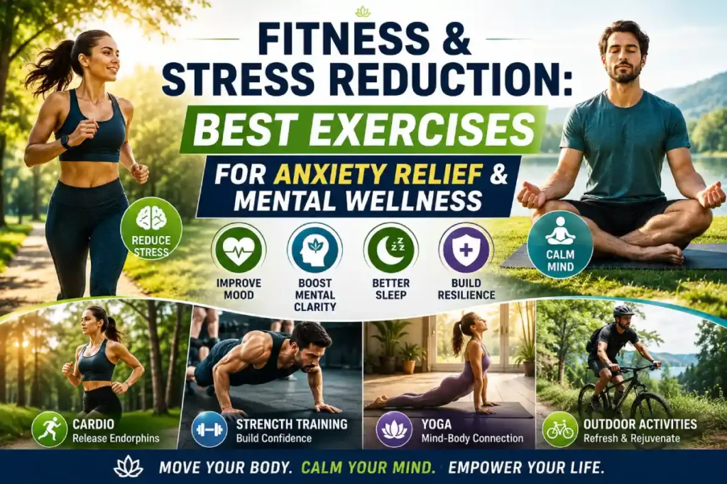 Fitness & Stress Reduction: Best Exercises for Anxiety Relief & Mental Wellness