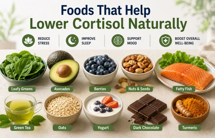 foods for lower cortisol naturally