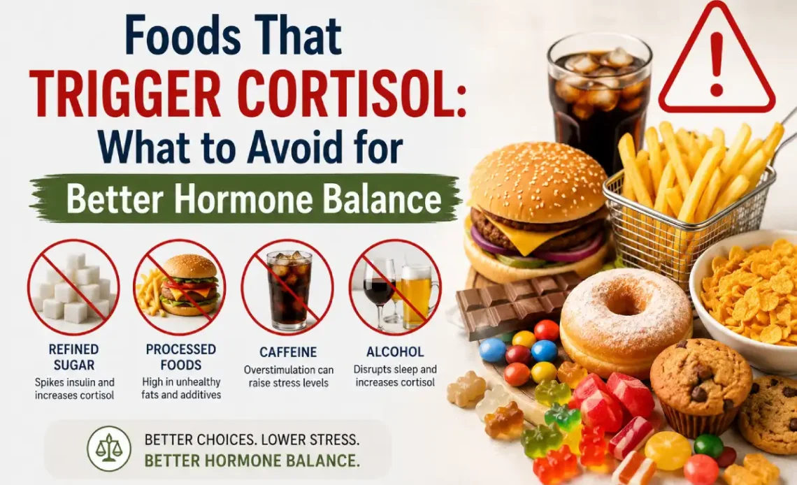 foods that trigger cortisol levels