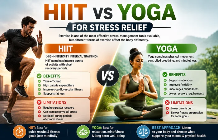 hiit vs yoga for stress relief