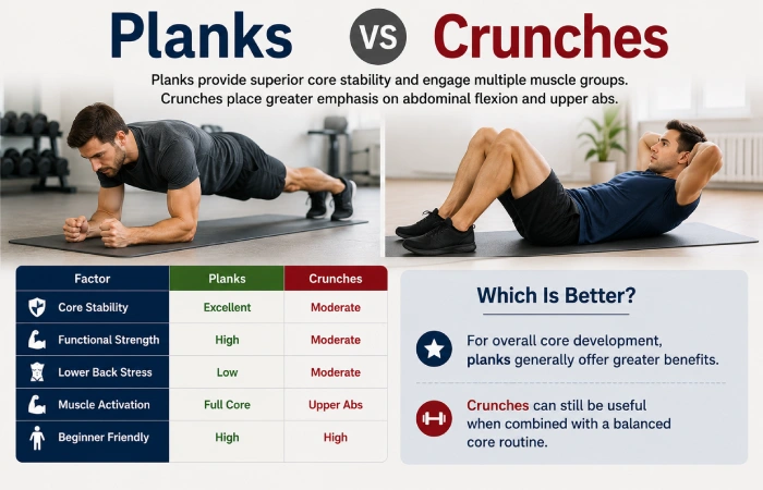 planks vs crunches
