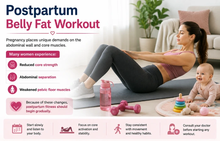 postpartum belly fat workout