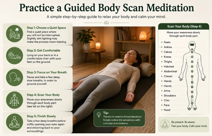 practice a guided body scan meditation