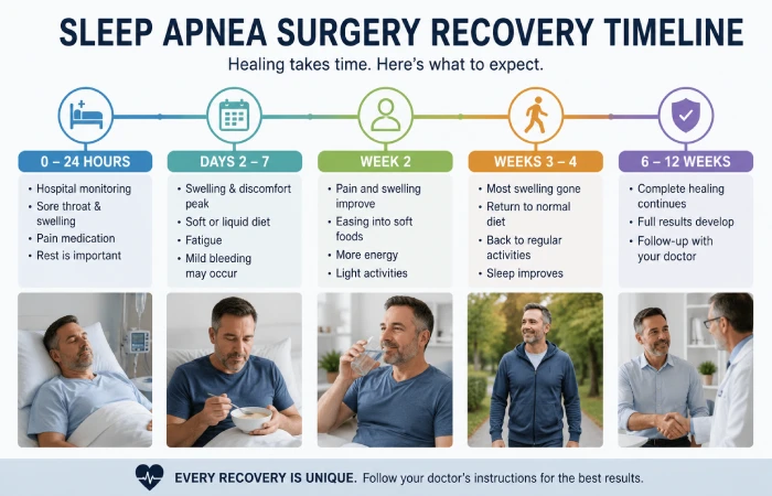 sleep apnea surgery recovery timeline