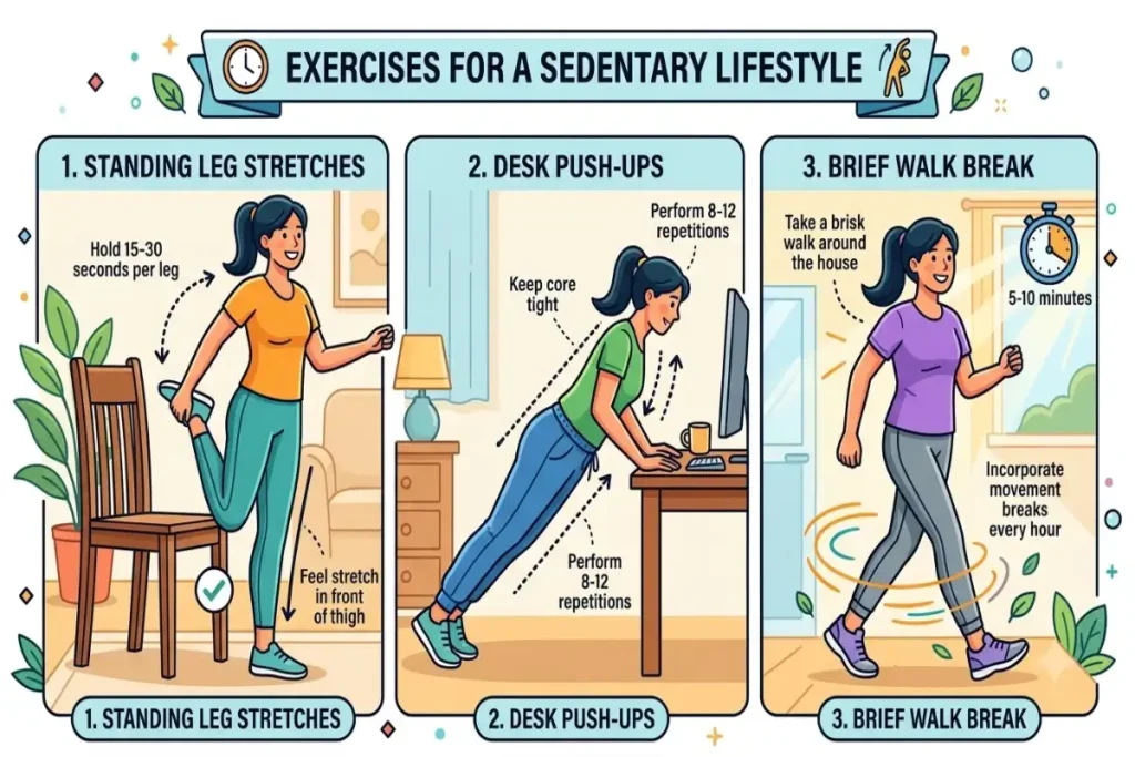 Exercises for a Sedentary Lifestyle