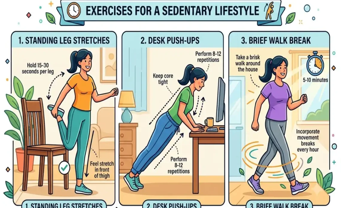 exercises for a sedentary lifestyle