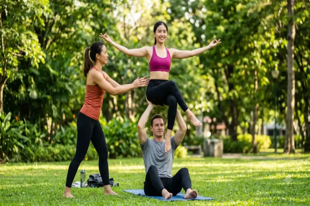 Three-Person Acro Yoga Poses: Safe Ways to Start Flying with Friends