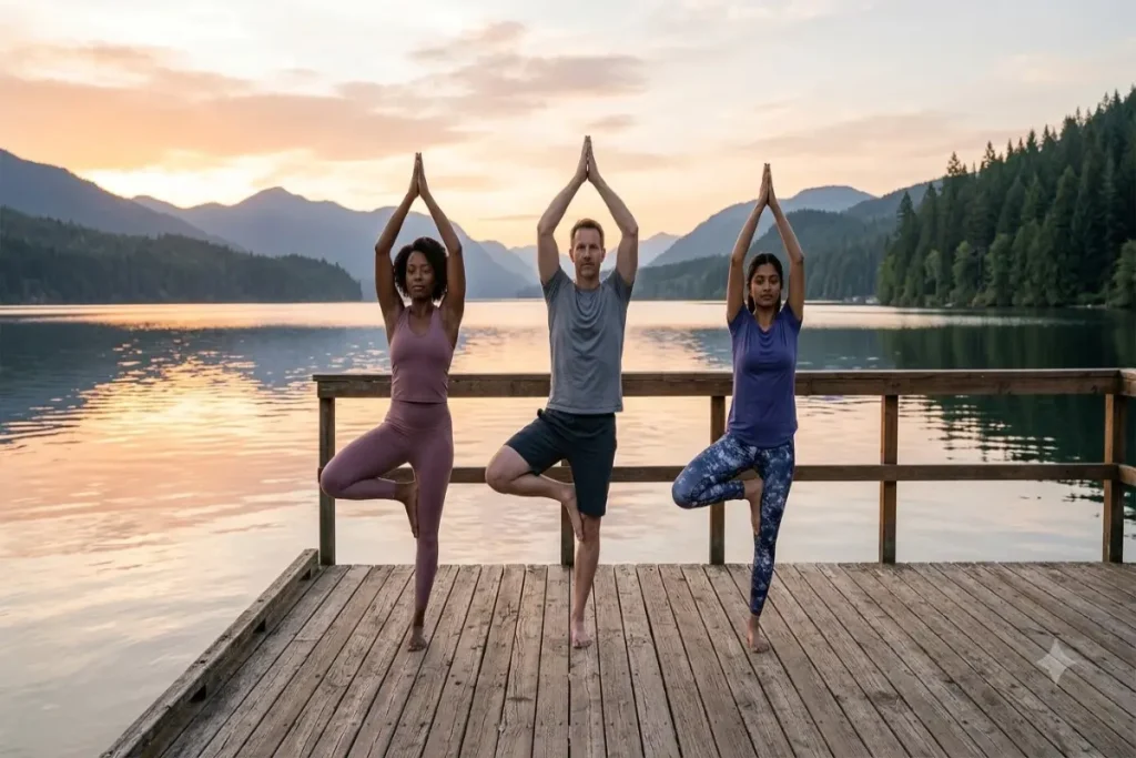 Yoga Poses for 3: Easy Trio Poses & Safety Tips